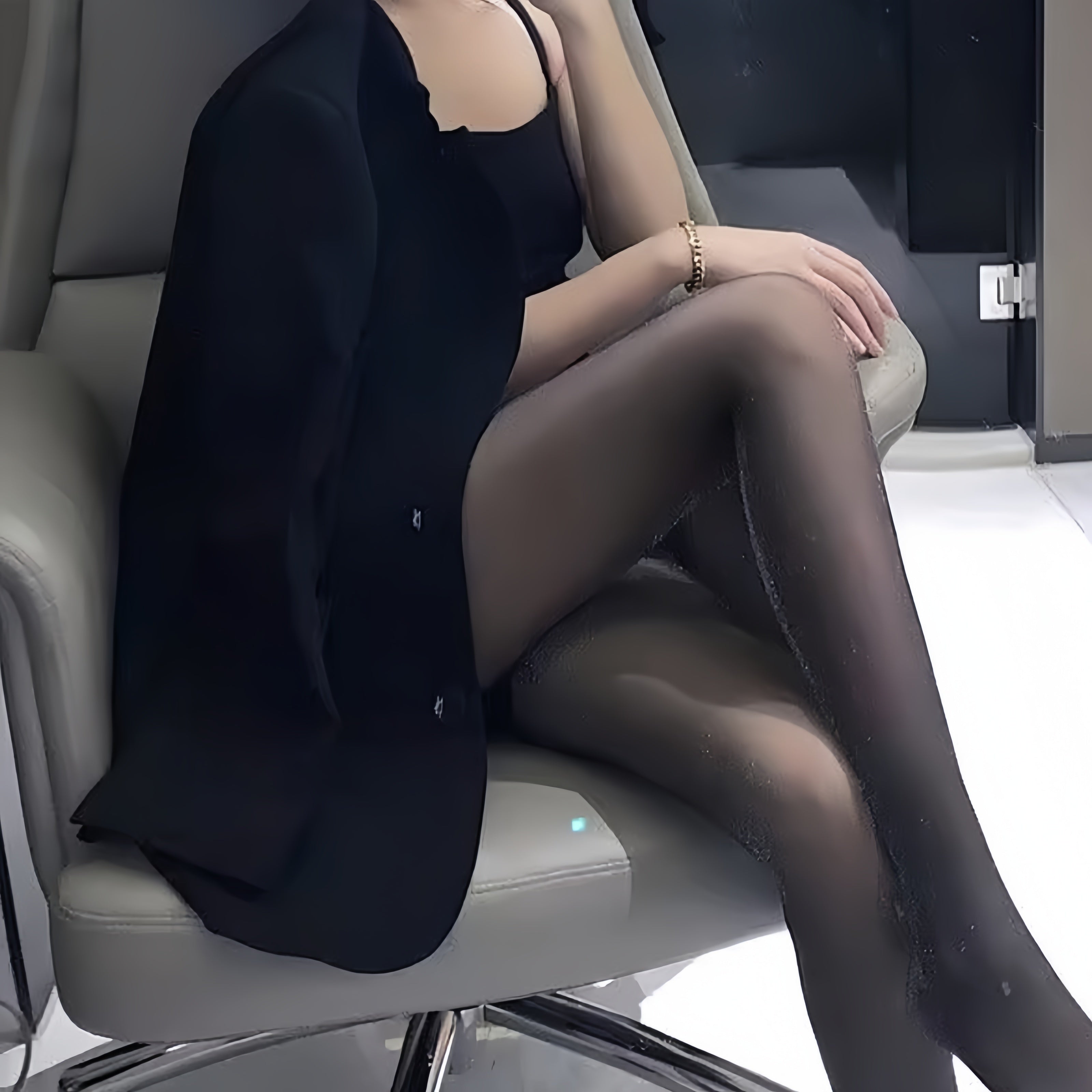 Medias transparentes con purpurina para mujer, pantimedias de nylon, efecto adelgazante, anti-enganches, ligeras, de verano, talla única