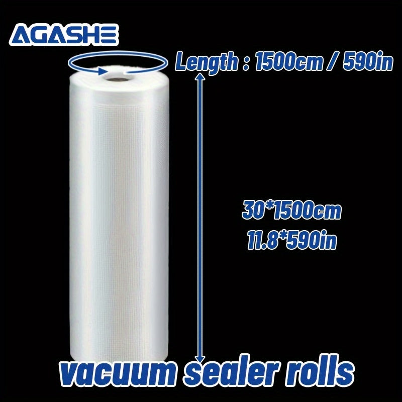 Vakuum yopishtiruvchi rulolar, juda katta, 1500cm, BPAsiz, yetti qatlamli ko-ekstrudlangan oziq-ovqatni saqlash uchun