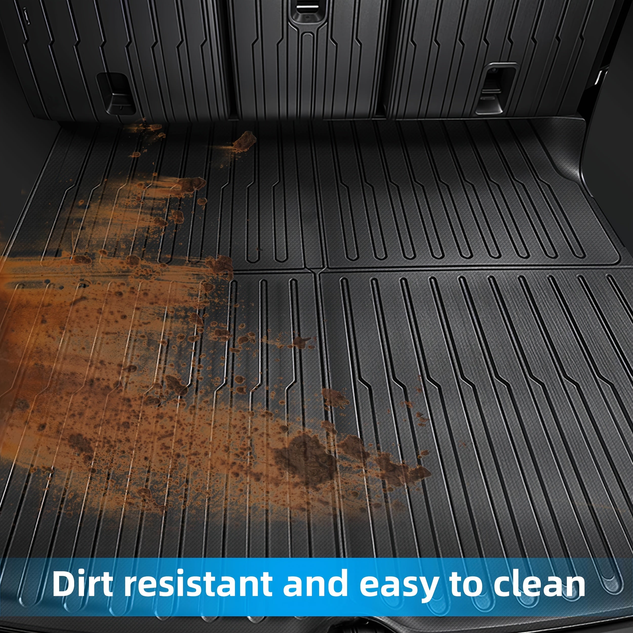 Car Floor Mats for Tesla Model Y 2019-2024 Waterproof Non-Slip TPE 6pcs Set