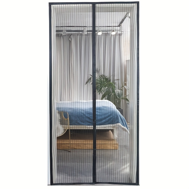 Magnetic Screen Door Self-Sealing Mesh Insect Barrier for Pets and Kids