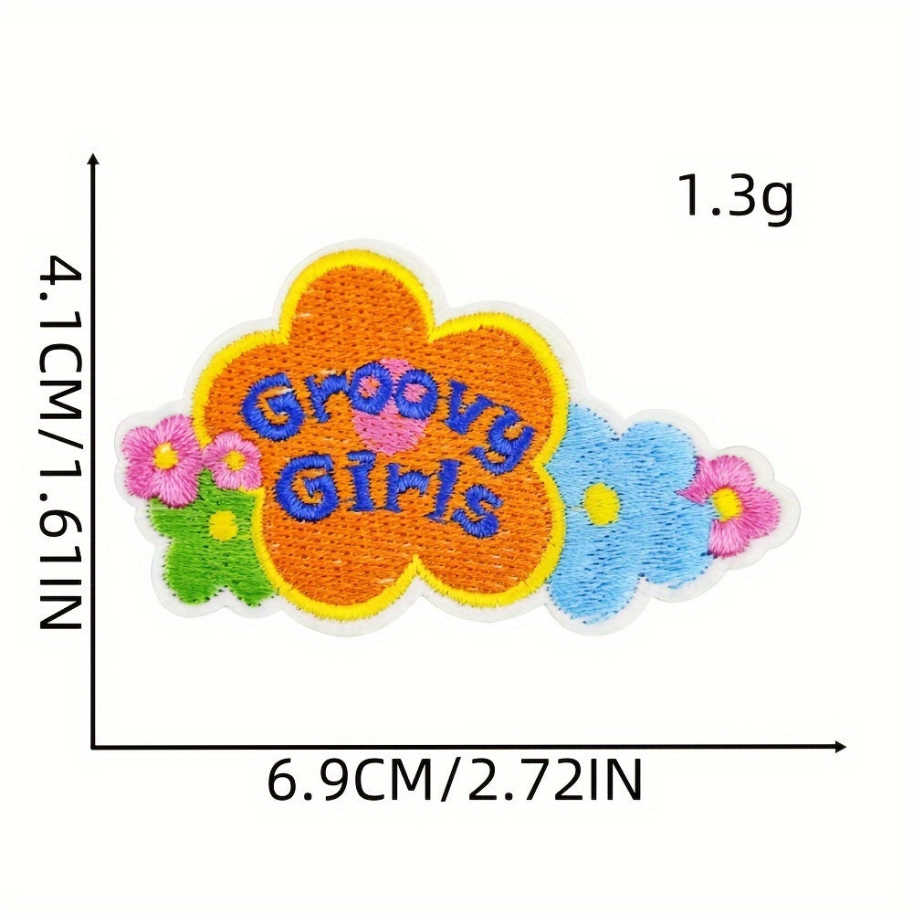 15 штук хиппи термопатчей, вышитые аппликации для шитья для ремонта и декорирования одежды на куртках, джинсах, штанах, платьях, рюкзаках и шляпах.