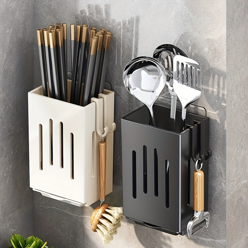 Waterproof ABS Utensil Holder for Kitchen Organization Single or Double Set