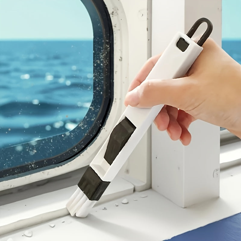 White Window Cleaning Brush for Boats, Kitchens & Keyboards Durable PP