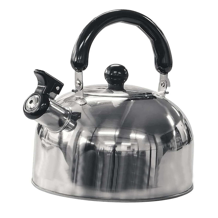 Stainless Steel Whistling Kettle 2L Portable Camping Travel Outdoor Cooking
