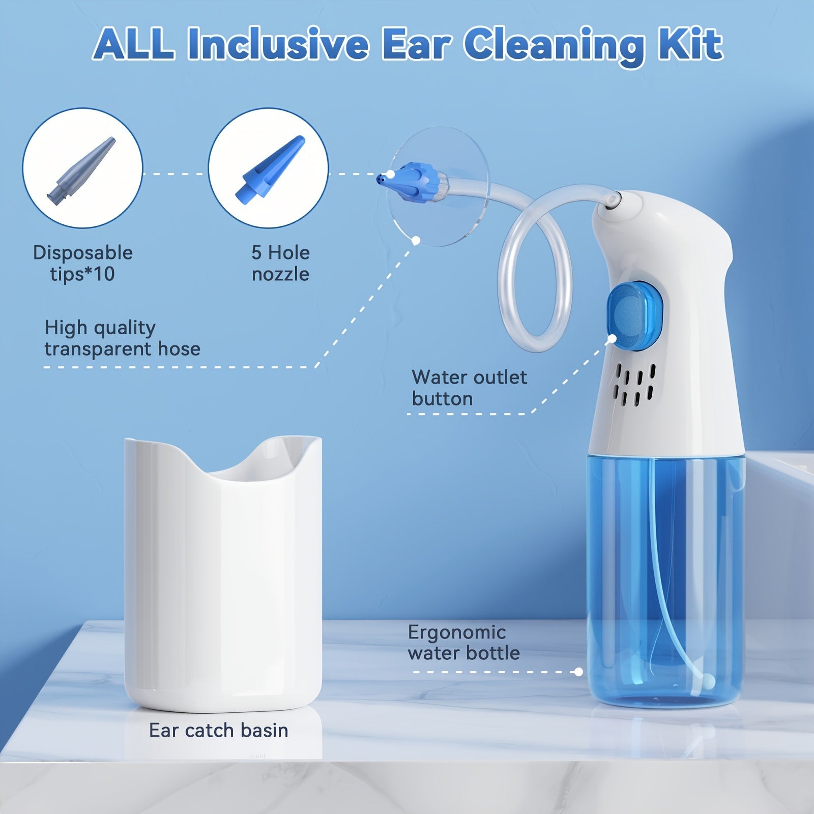 Wireless Earwax Removal Tool with Camera Light and Silicone Attachments for Safe Ear Cleaning