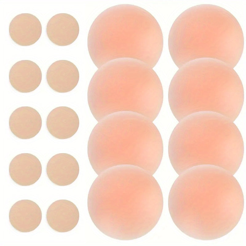 Self-Adhesive Silicone Nipple Covers 9 Pairs Invisible Strapless Breast Lift Women