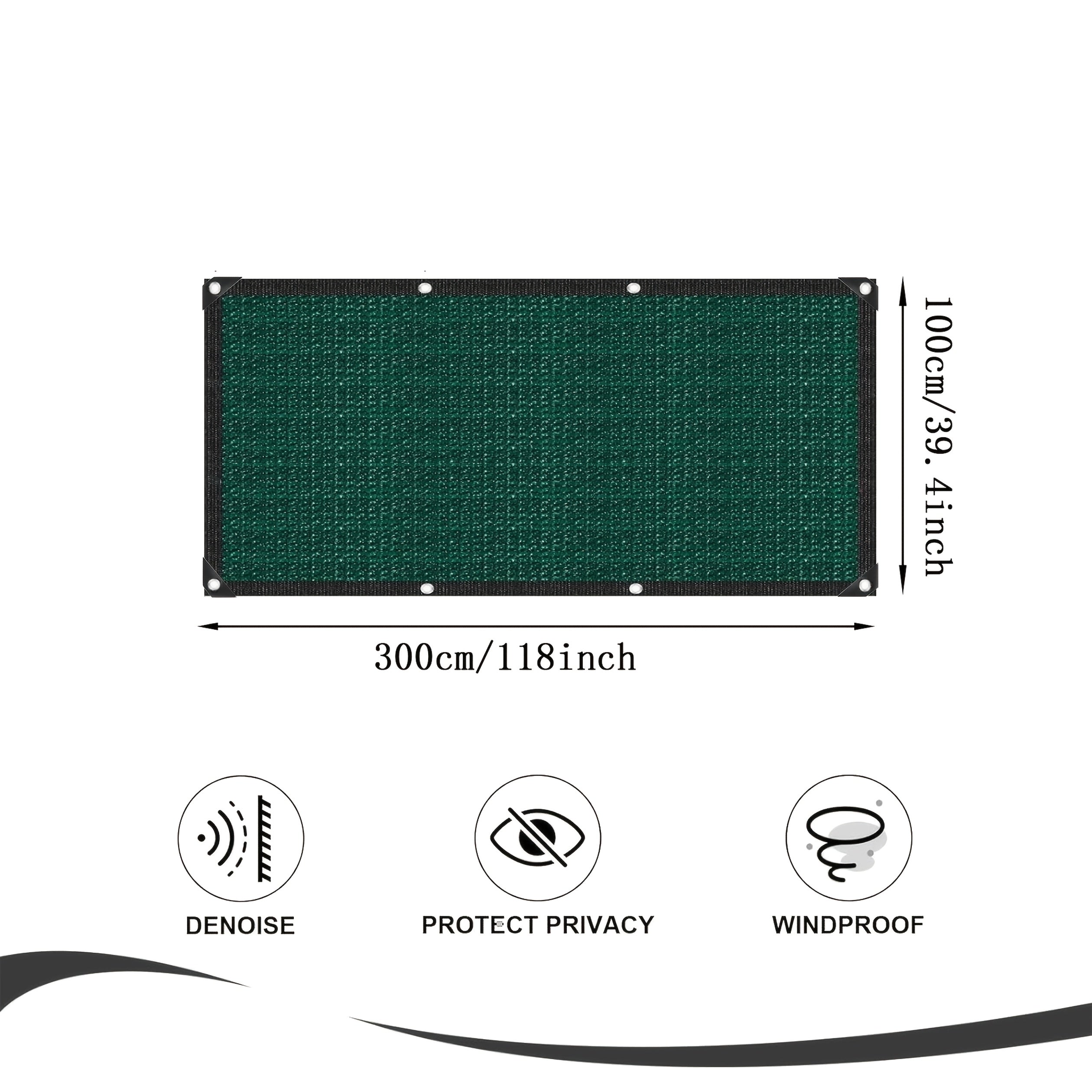 Polypropylene Privacy Screen with Grommets UV Protection Indoor Outdoor Garden Patio