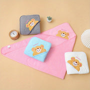 Kids Bathrobe and Towel Set Ultra-Fine Fiber Quick Dry Cartoon Cape for Bathroom Beach