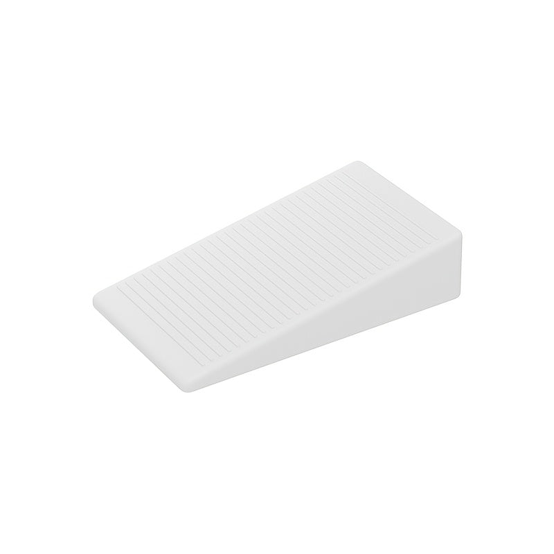 4 ta PVC mebel balandligini sozlash shimlari to'plami - notekis pollar uchun sozlanadigan qiyshiq bloklar, shkaflarda balandlikni sozlash uchun uchburchakli bloklar