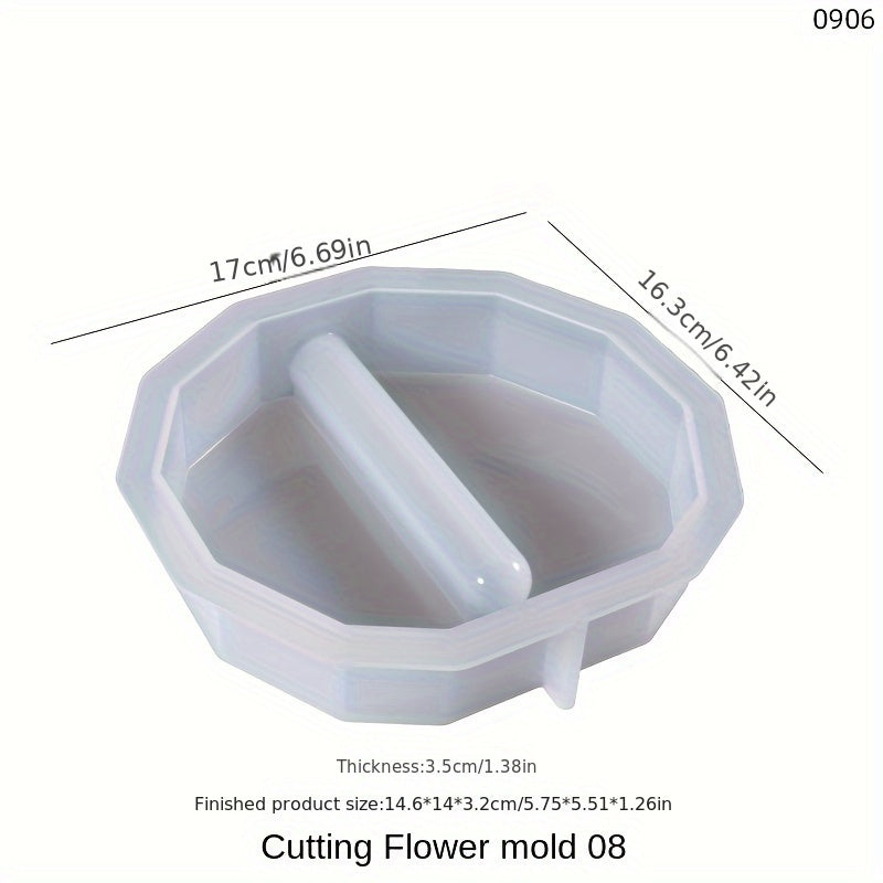 Silicone Resin Molds for Flower Vases Heart Hexagon Shapes Hydroponic Plant Propagation Home Decor