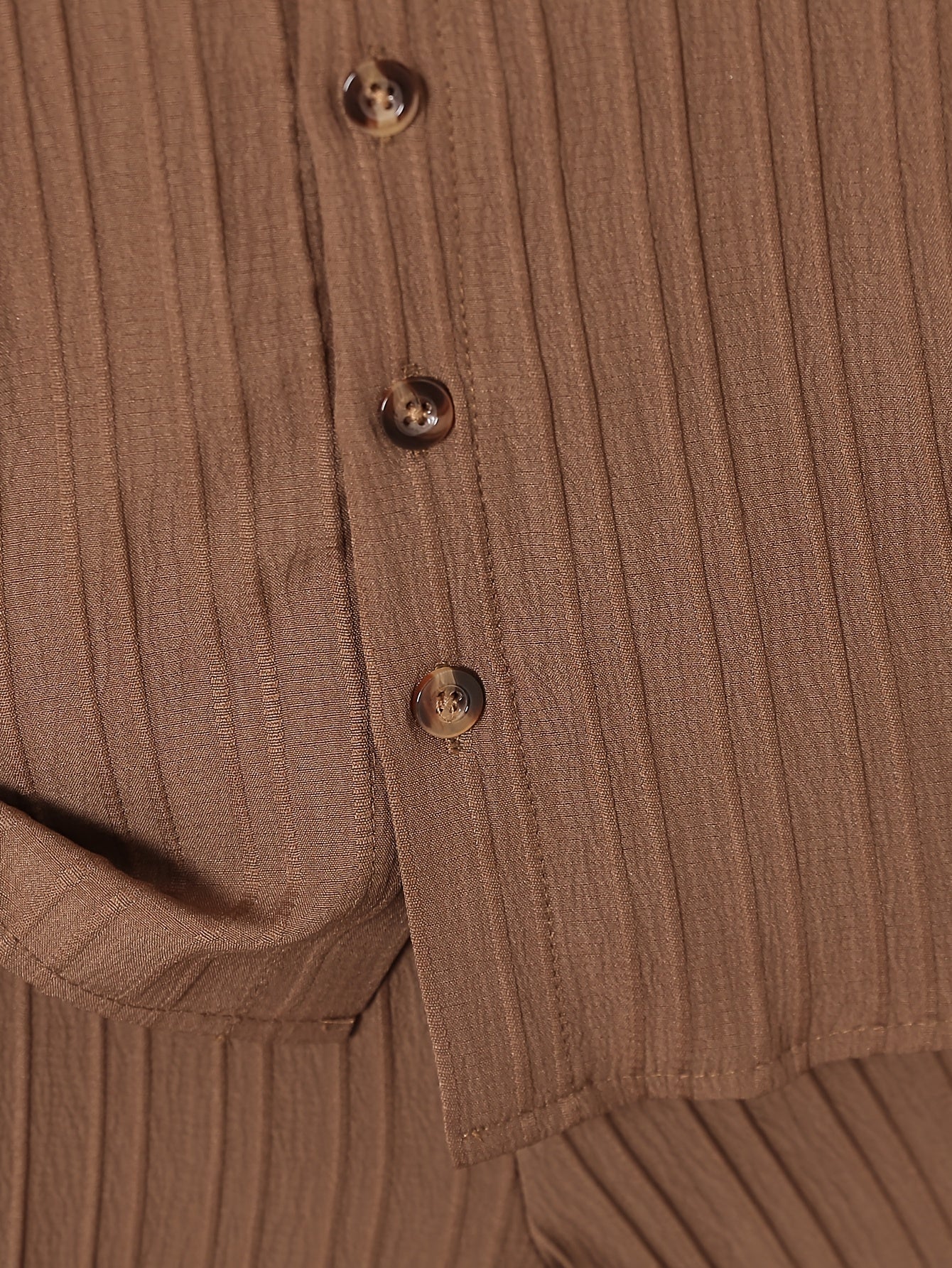 Kids Boy's Short Sleeve Solid Color Button Front Shirt and Shorts Set