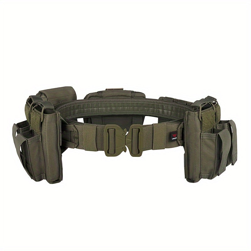 Nylon Tactical Belt with Detachable Adjustable Five-Piece Outdoor Patrol Set