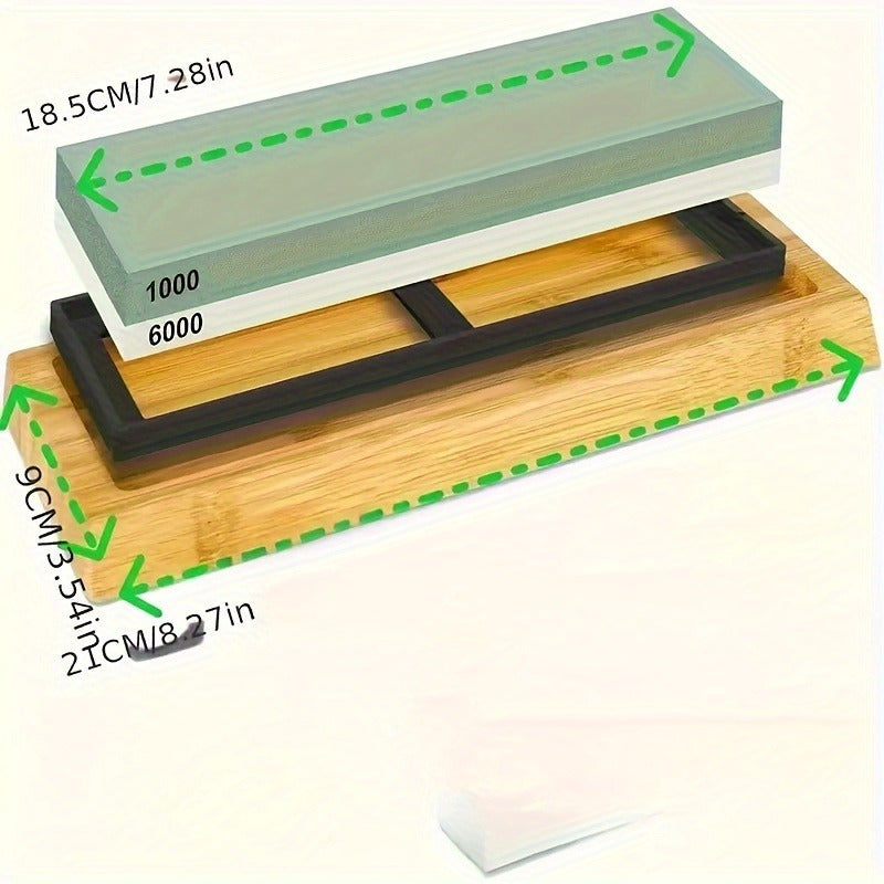 9-ta professional pichoq silliqlash to'plami, sirpanmaydigan asos, tekis toshlar, burchak qo'llanmasi, charm bilan silliqlash