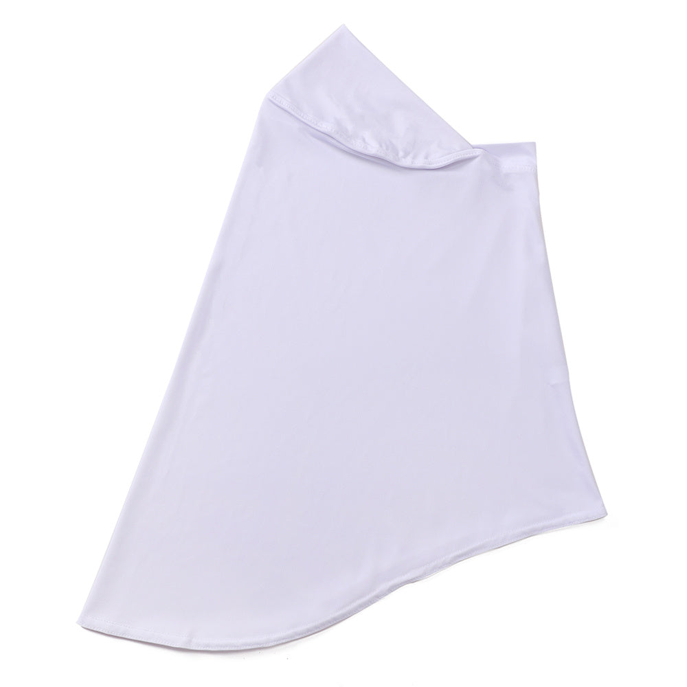 Ladies' Stretch Hijab Scarf Soft Breathable Polyester Lace Trim Full Chin Coverage in Multiple Colors