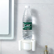 Wall-Mounted Toothbrush and Toothpaste Holder with Water Drainage, Drill-Free