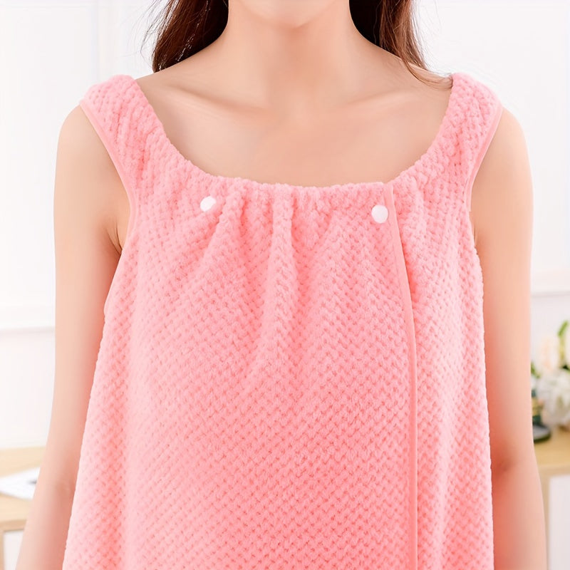 Ayollar uchun cho'miladigan, cho'tka bilan jihozlangan, hammomda spa foydalanish uchun ideal bo'lgan so'ruvchan kiyiladigan hammom sochi.