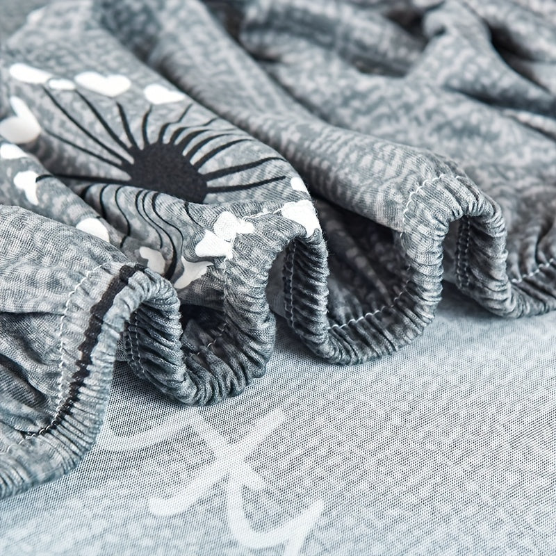 Anti-Slip Sofa Slipcover with Dandelion Design Protects Furniture and Includes Pillow Cover 17.71in x 17.71in