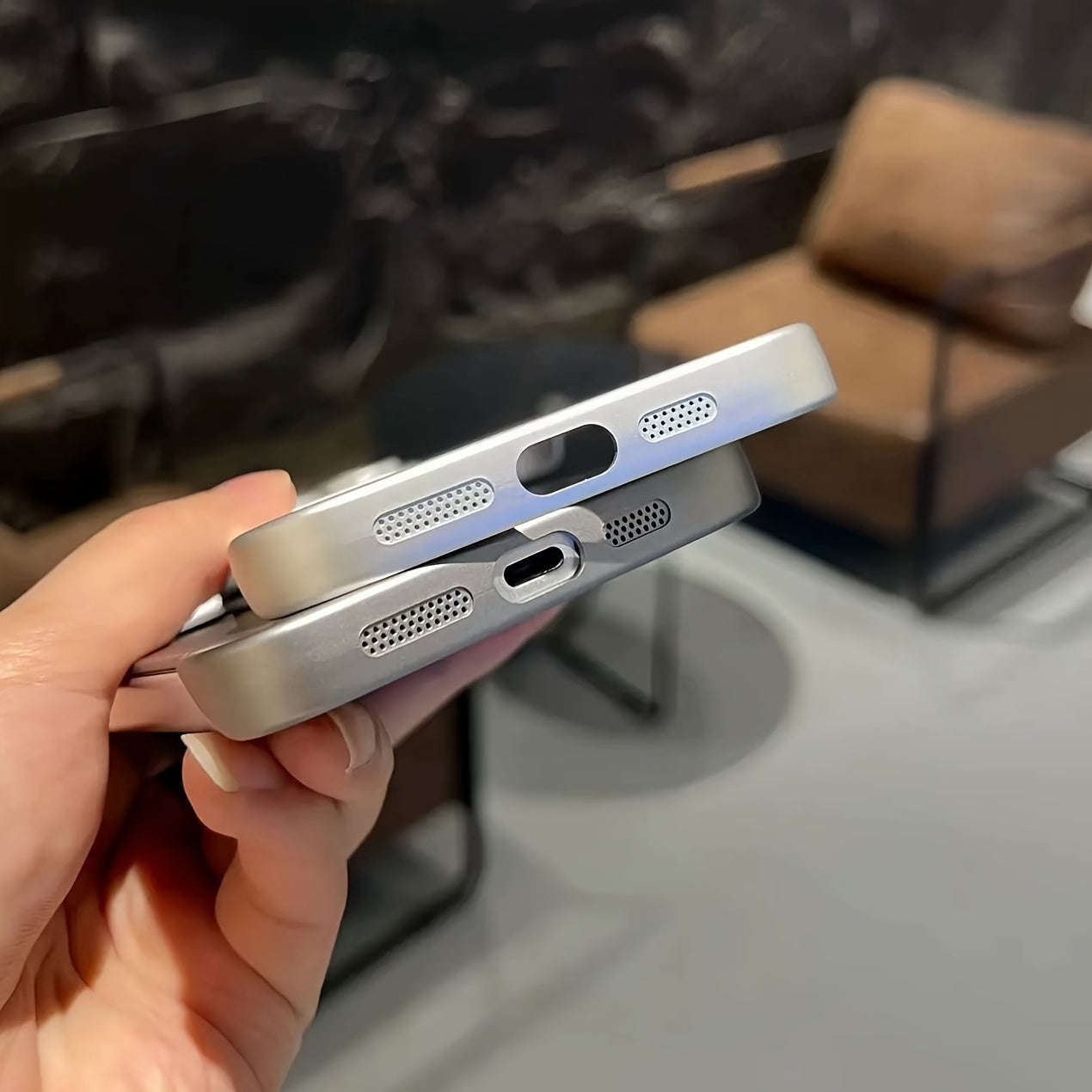 Ultra-Thin Frosted Phone Case with Built-In Lens Protection for iPhone 12 to 16 Pro Max