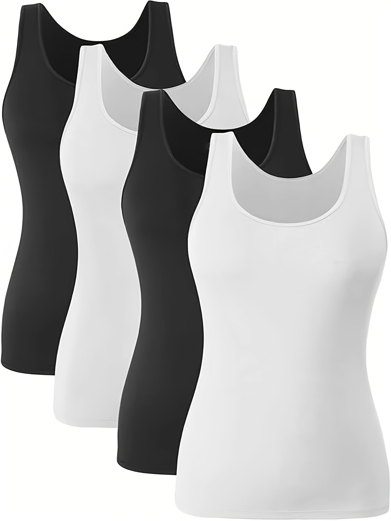 Plus Size Women’s Soft Stretchy Tank Tops Casual Sleeveless Shirts for Running Yoga