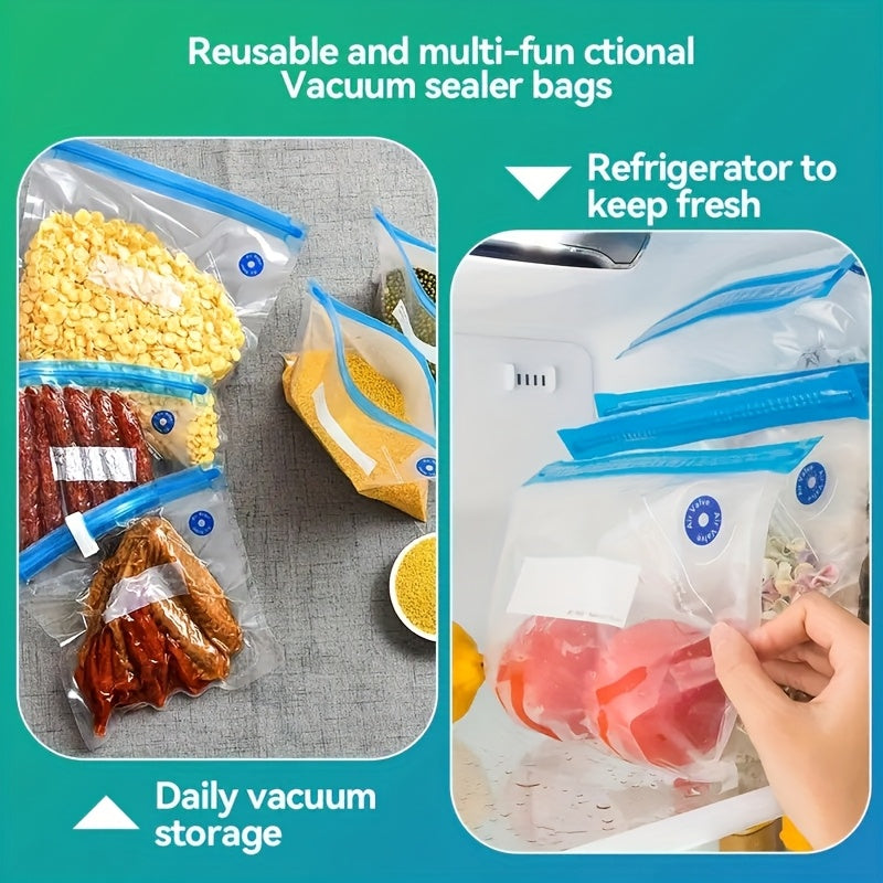 Vacuum Sealer Bags Set 30/50pcs Food Storage Large Medium Small Transparent PE