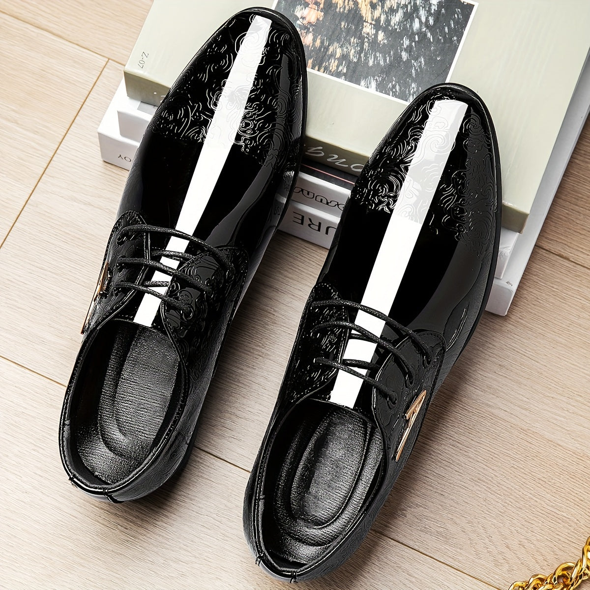 Мужские формальные туфли из микрофибры и синтетической кожи для свадеб и бизнеса