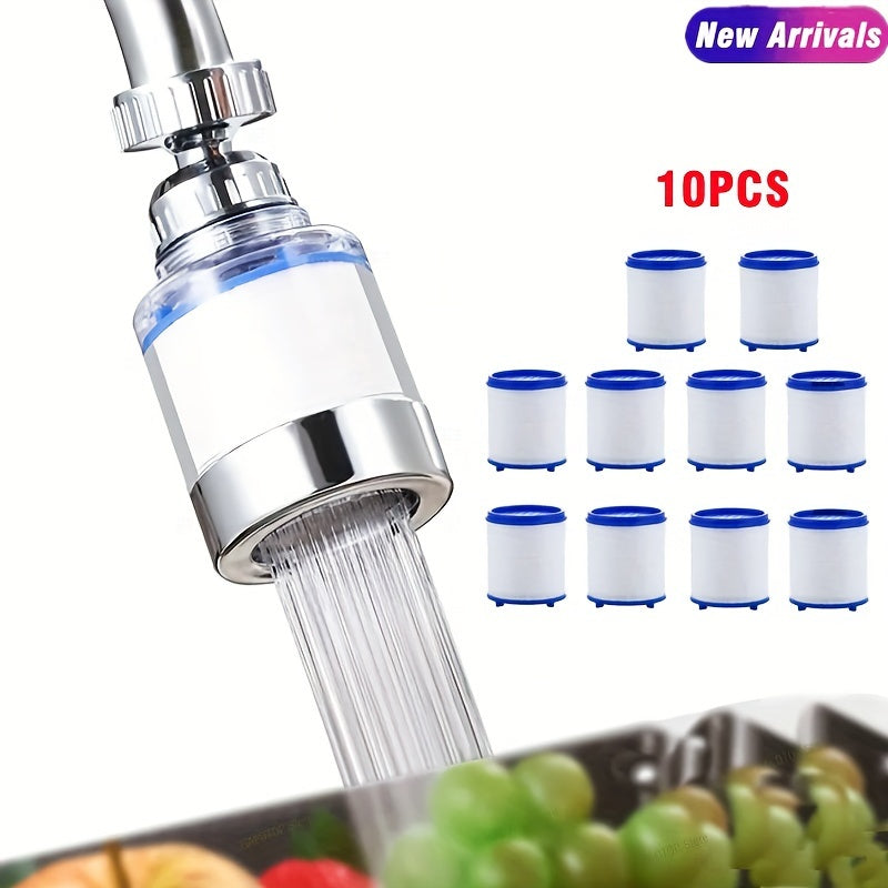 360 Degree Rotating Faucet Filter for Bathroom and Kitchen Water Purifier with Pressure Boost