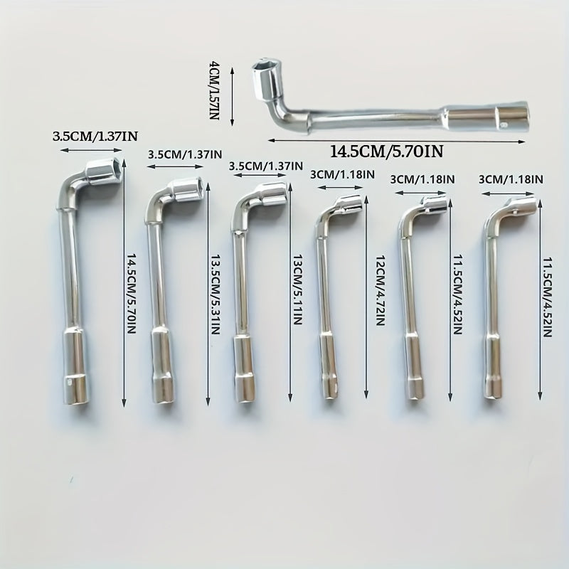 7-Donali L-shaklli shoxli shlangasini kaliti metall ta'mirlash asboblari mashinalar uchun