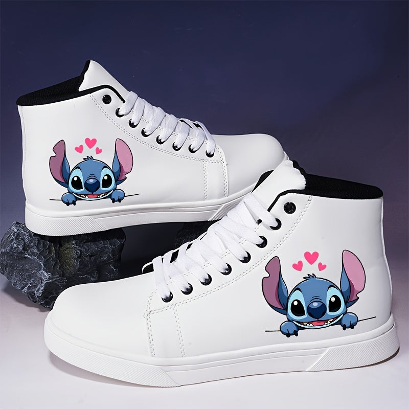 Unisex Canvas Sneakers with Heart Accents and Breathable Sole