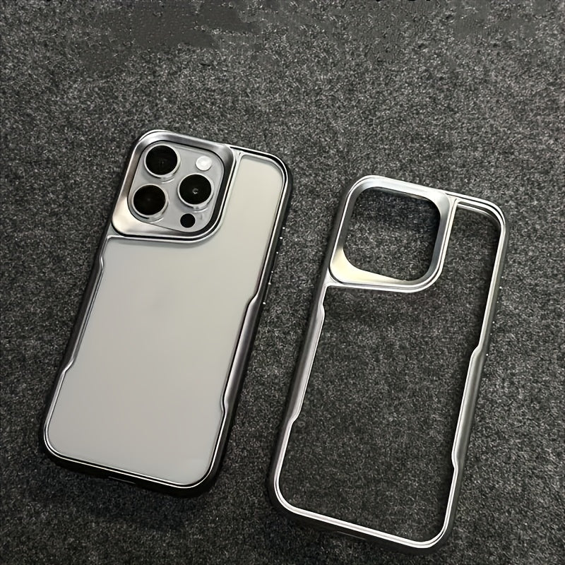 Electroplated Clear TPU Phone Case for iPhone Models Drop Protection