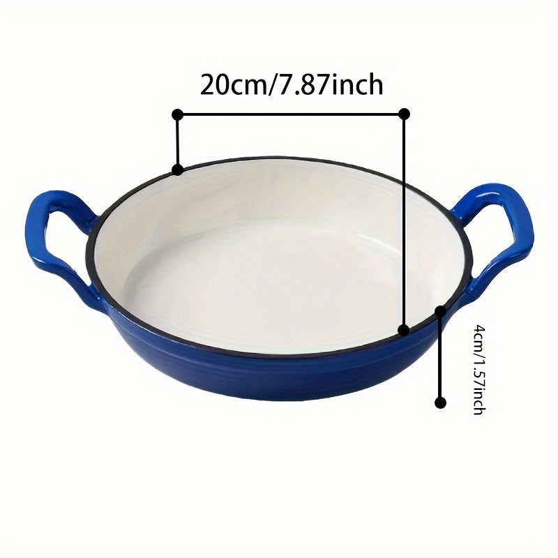 Qotishma po'latdan yasalgan skilet emal bilan qoplangan 19.99 sm ko'p maqsadli pech grill idishlari