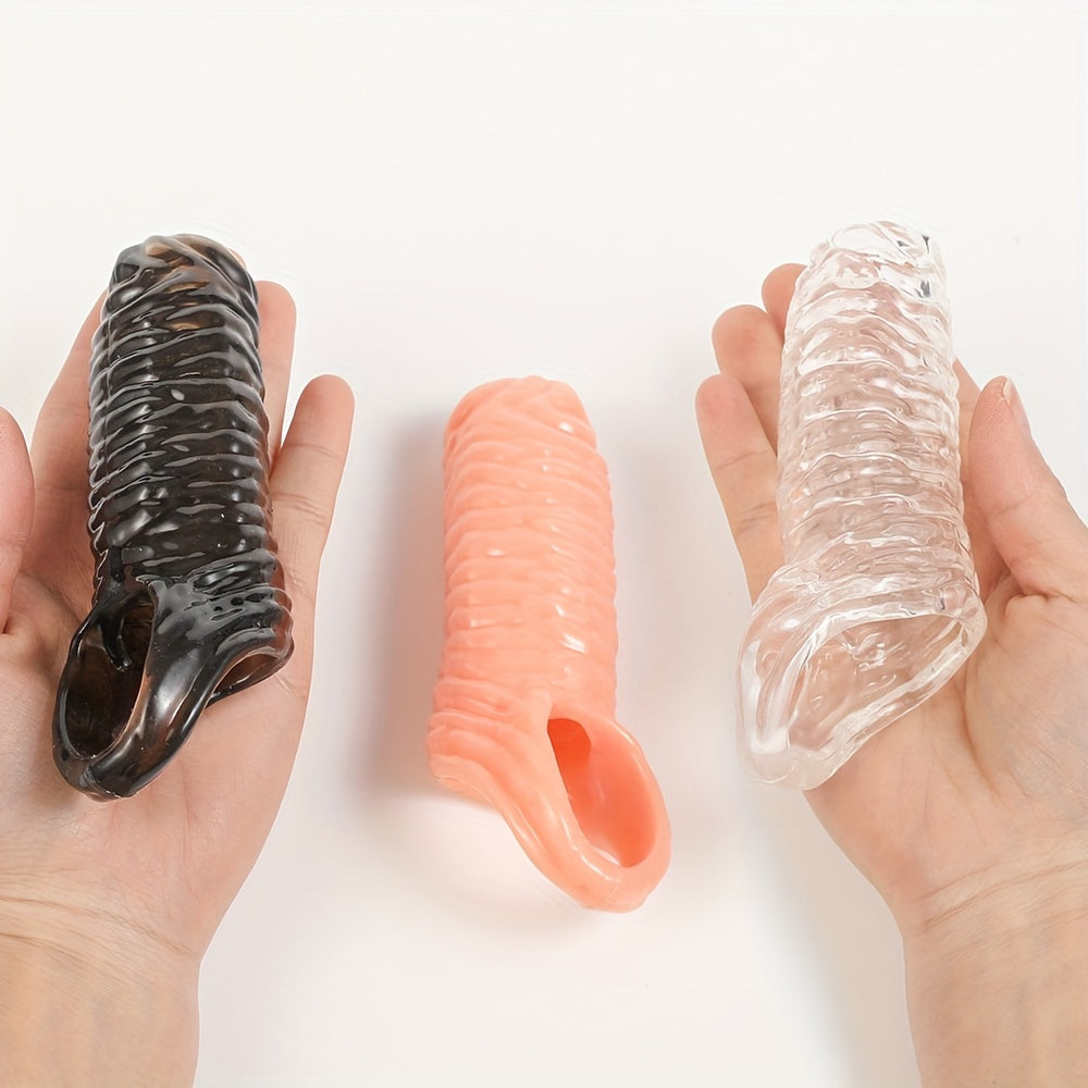 Men Soft TPE Penis Cover Reusable Sex Toy for Men