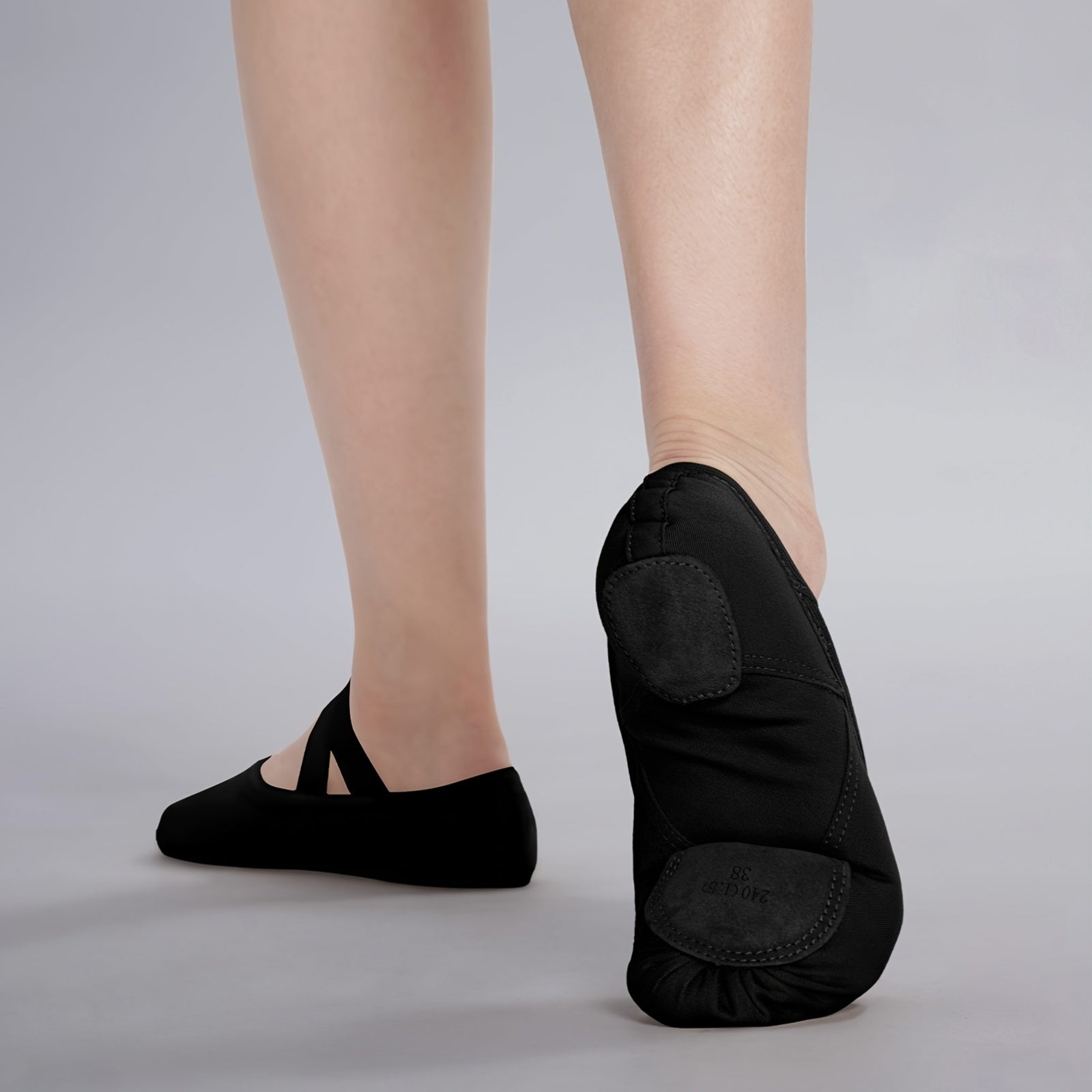 Zapatos planos de ballet para mujer de tela suave, sin cordones, para todas las estaciones