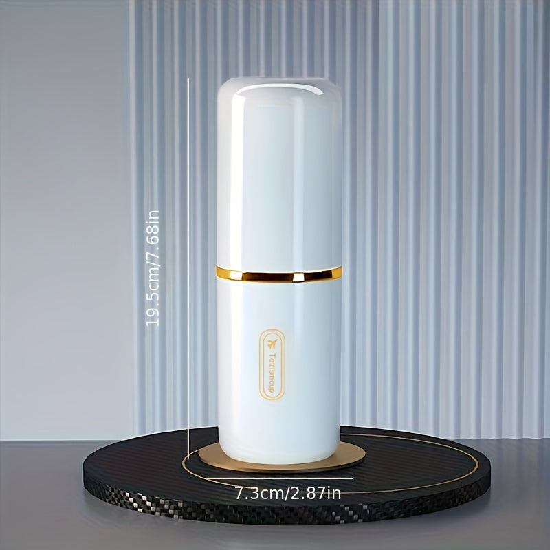 Travel Toothbrush Kit with Toothpaste Storage and Mouthwash Cup