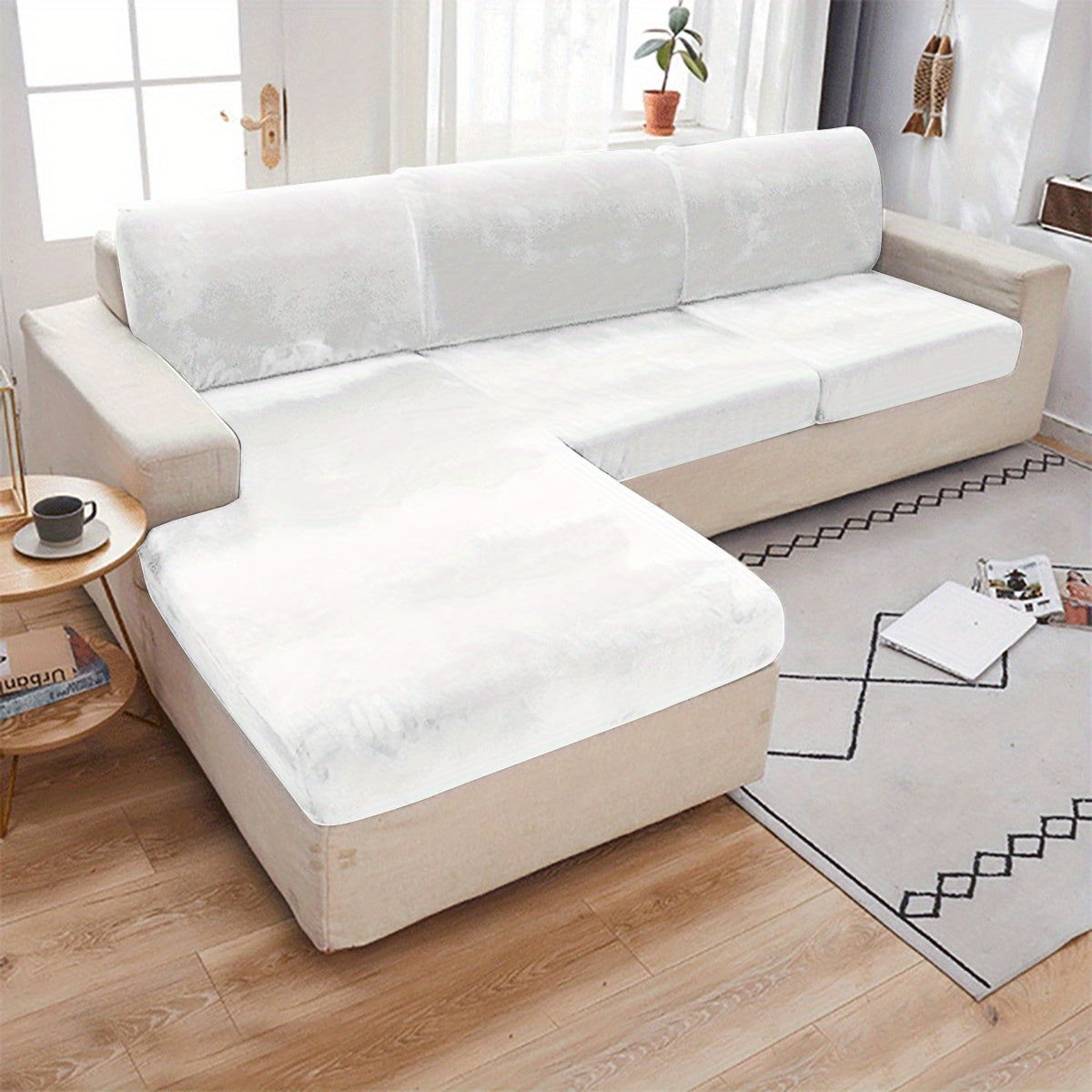 Кросс-бодерная европейская стильная наволочка из бархата серебристого лиса, утолщенная и эластичная с веревочным закрытием.