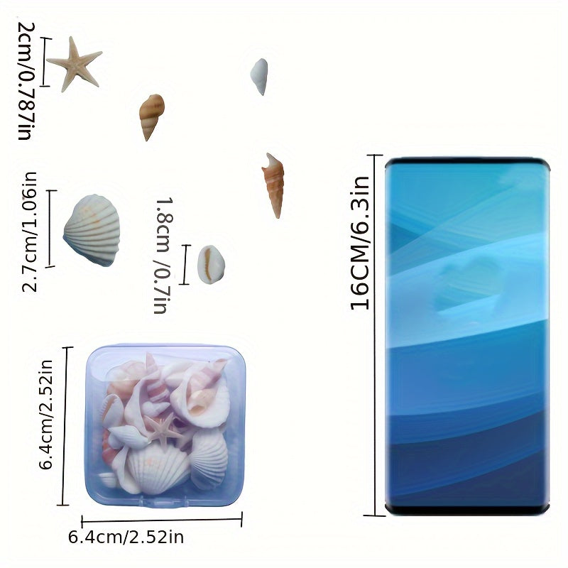 Seashell and Conch Mix for Aquarium Decor Fish Tank Ornaments Crafts