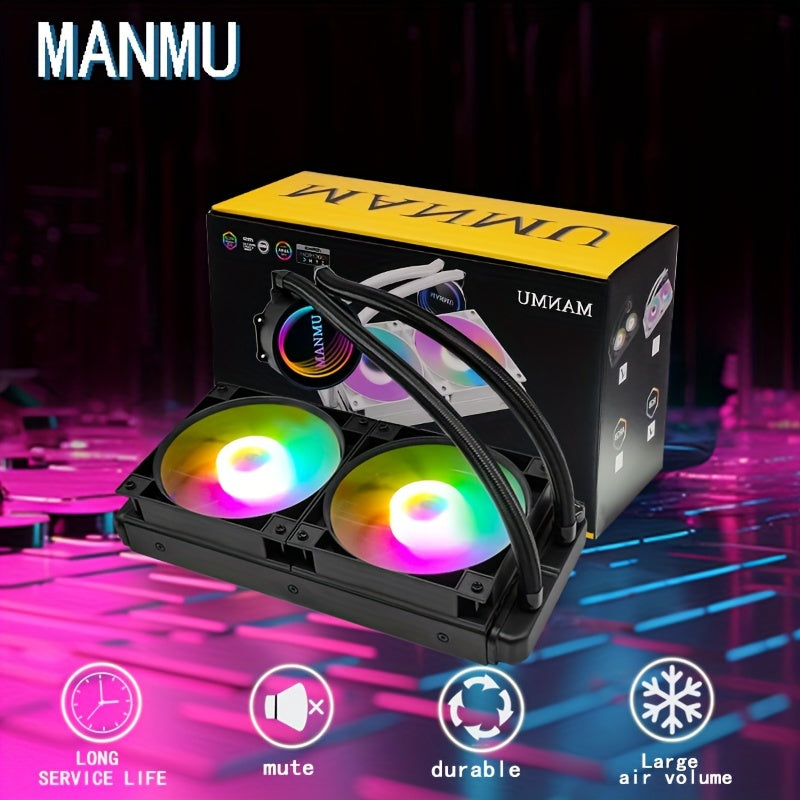 White Water Cooler CPU Cooler RGB ARGB Water Cooling Radiator for LGA 1700 2011 AM4 AM5