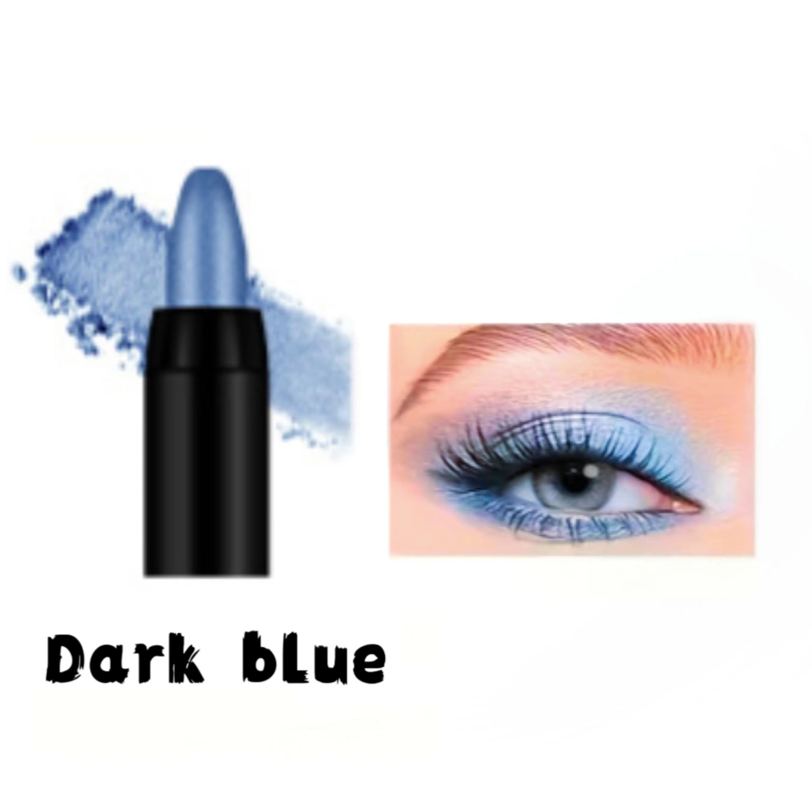 Lápiz de sombra de ojos monocromático con brillo para mujer, resistente al agua, acabado brillante, maquillaje de ojos de alta luminosidad