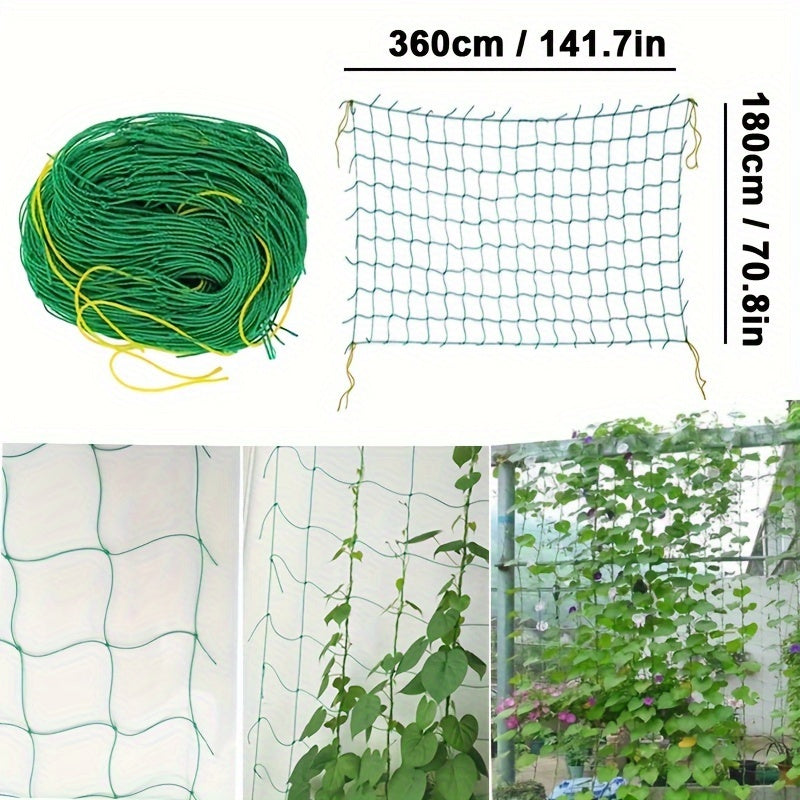 Green Reusable Garden Trellis for Climbing Plants Support for Vegetables and Vines
