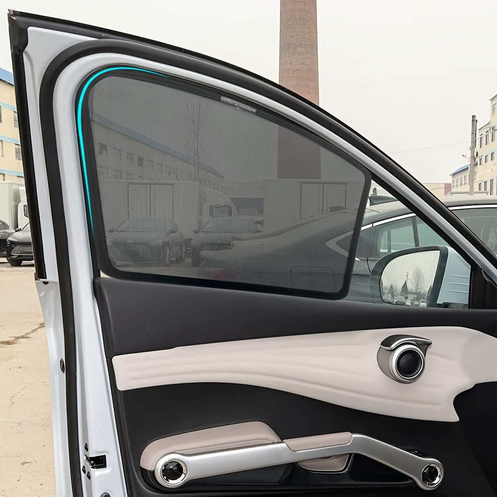Car Sunshade Polyester Magnetic Window Privacy Front Passenger Side