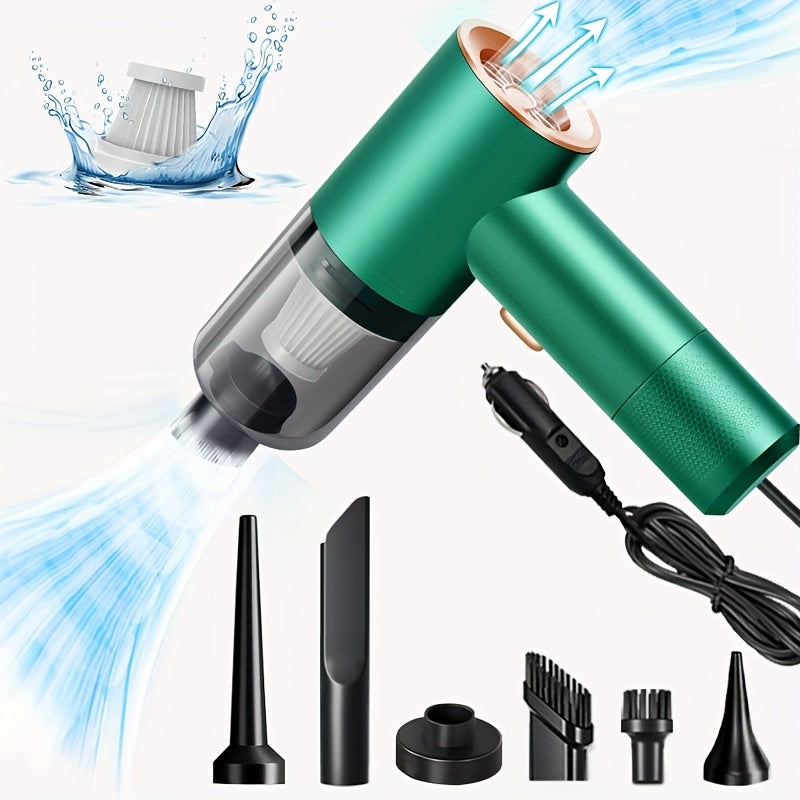 3-in-1 Car Vacuum Cleaner with Blowing Function, 12V, Powerful Suction