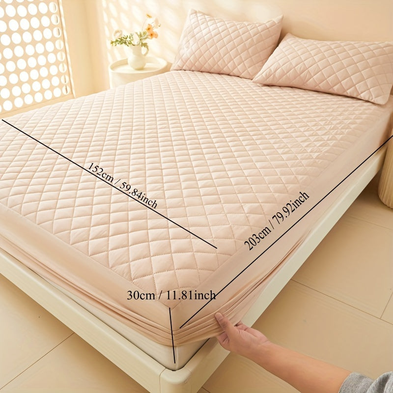 Waterproof Mattress Protector Fitted Sheet Stainproof Moistureproof Bed Cover for Dorms Hotels