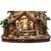 Nativity Scene Christmas Window Cling Self-Adhesive PVC Holiday Decor