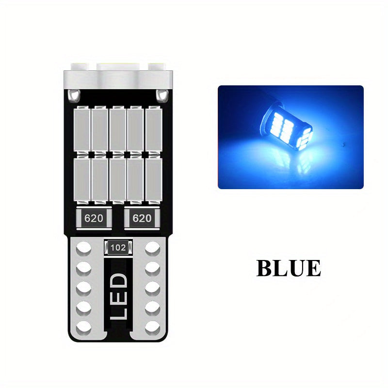 10pcs LED T10 W5W 194 501 Car Interior License Plate Signal Parking Lights