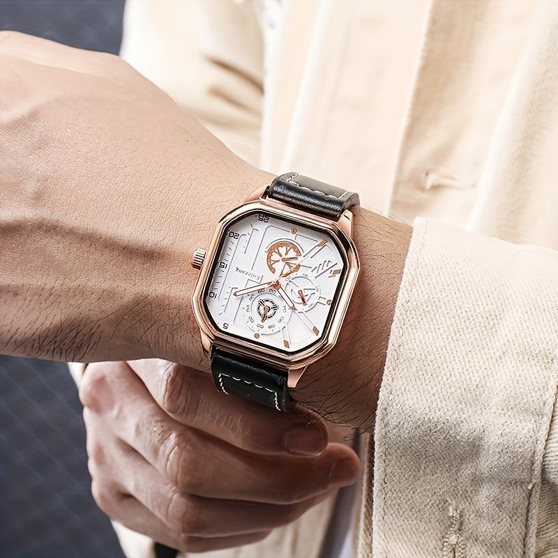 Men's Smartwatch Black Technology Fitness Tracker Waterproof Sports Watch