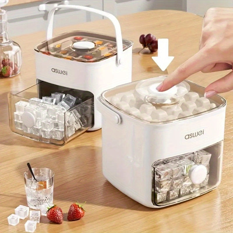 Large Capacity Ice Maker with Quick Freeze, Transparent Lid, Compact Design