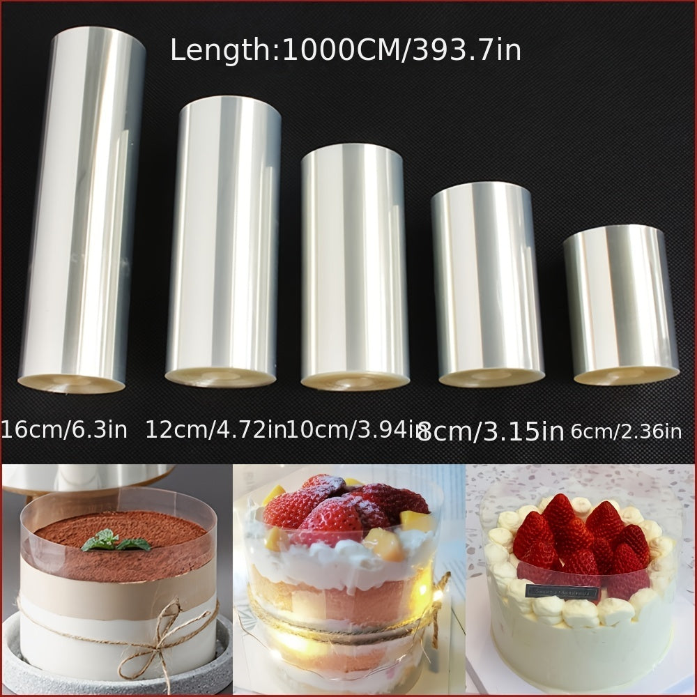 Kitchen Bakeware Acetate Film for Cake Decorating Transparent Cake Collar 1000cm