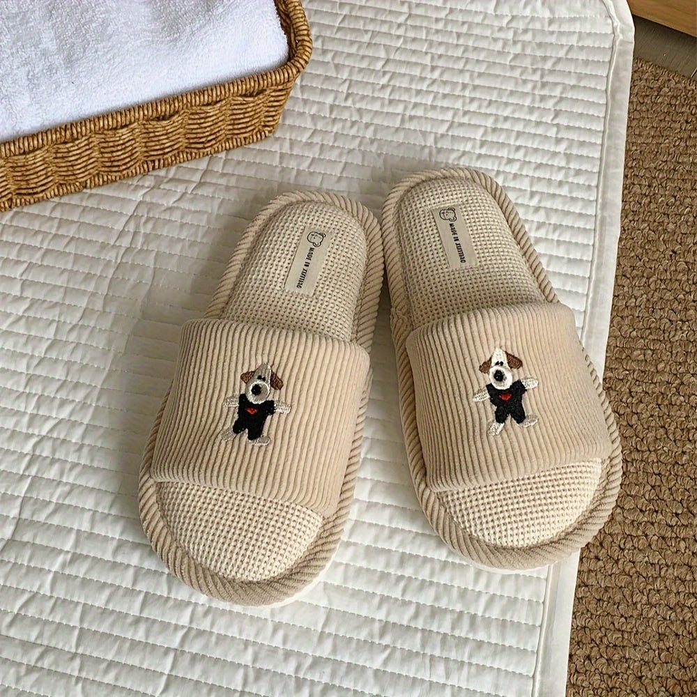 Uniseks peluş multfilmli yotoq xonasi ichki poyabzal yumshoq tagi sirpanmaydigan qulay oyoq kiyim