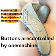 USB orqali zaryadlanadigan bo'yin va yelka massaj qiluvchi - ajratiladigan, yuvilishi mumkin, sayohat va uyda foydalanish uchun ideal, oila va keksa insonlar uchun mukammal sovg'a, massaj qurilmasi.