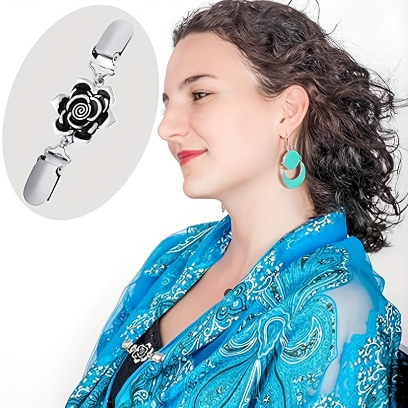 Set of 12 Vintage Cardigan Clips for Sweaters and Dresses, Versatile Accessories