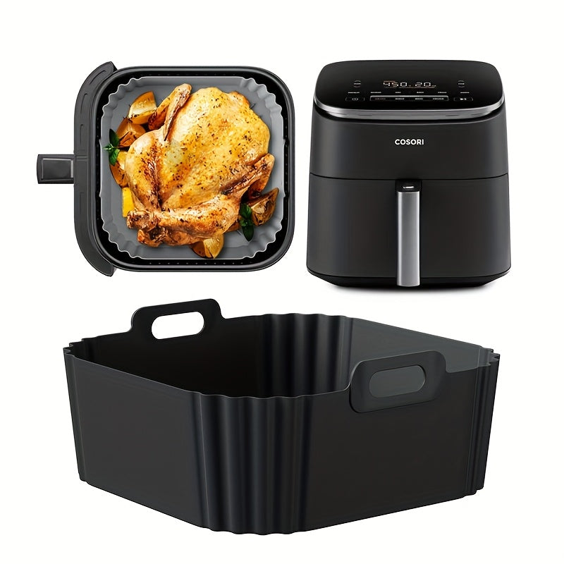 9-Inch Reusable Silicone Air Fryer Liners for Ninja and Philips Models